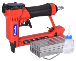 Upholstery Staple Gun, Red, 22 Gauge with 6000 Staples (031021)