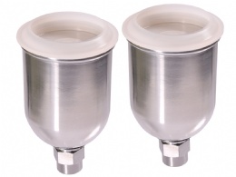 Aluminum Gravity Paint Cups, 125cc 2 pcs Kit (132022)